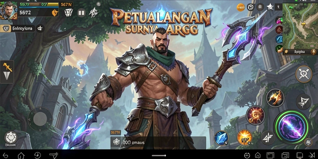Tangkapan layar gameplay 567TV menampilkan aksi seru dalam pertempuran ARPG.