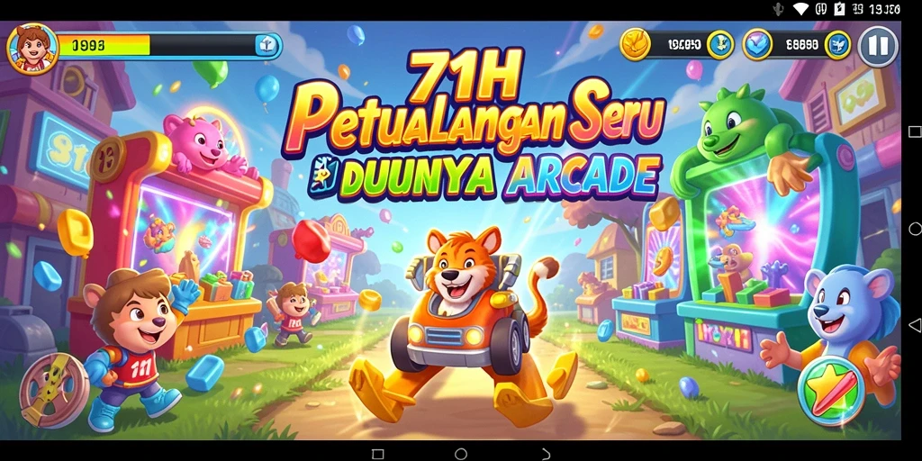 Screenshot gameplay 71H yang menunjukkan tantangan seru dalam dunia arcade.