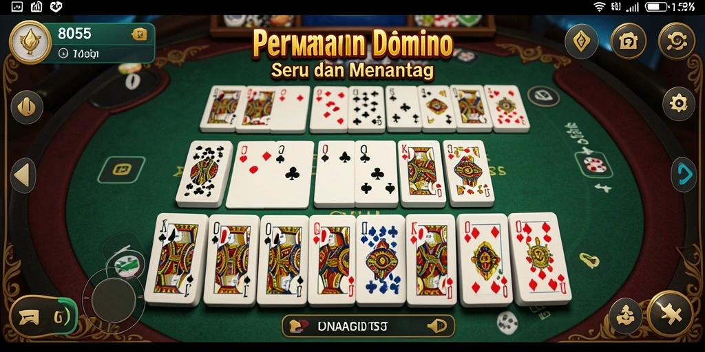 Gameplay seru dan interaktif di aplikasi Domino 8055.