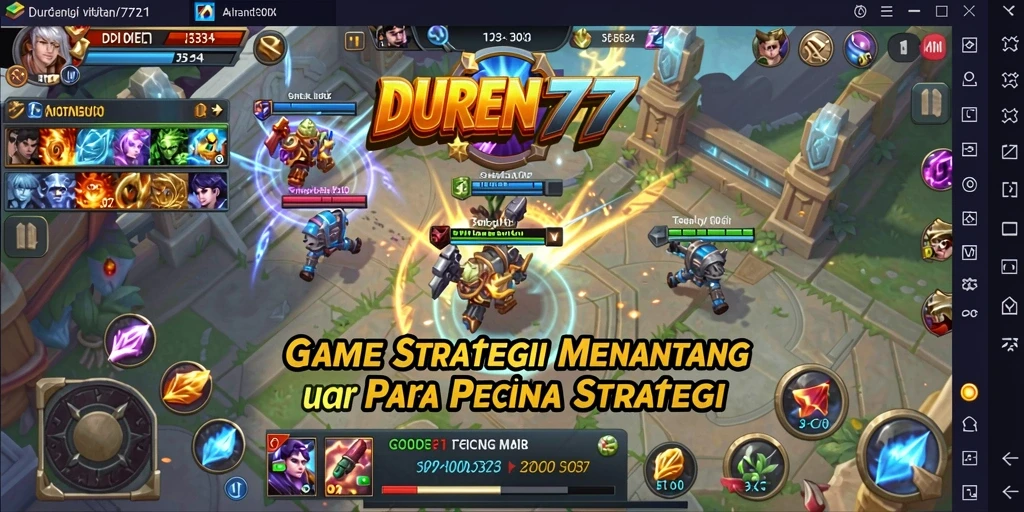 Screenshot DUREN777 menampilkan gameplay strategi yang mendebarkan.