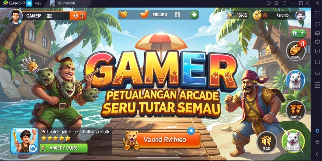 Tampilan gameplay GAMERP yang menegangkan dan adiktif.