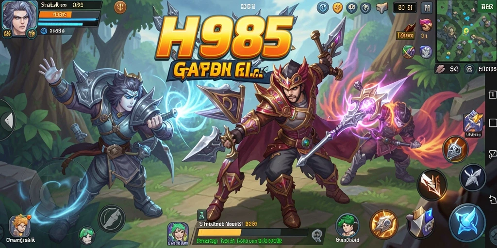 Tampilan gameplay menarik dari HOT985 yang memperlihatkan strategi SLG.