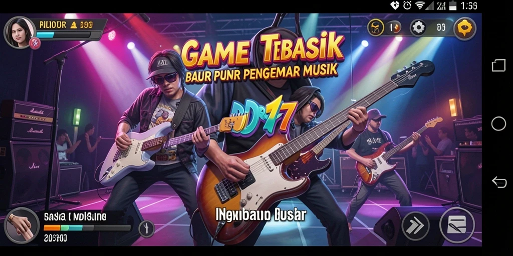 Tampilan gameplay menarik dari IDR77 yang menampilkan interaksi musik.