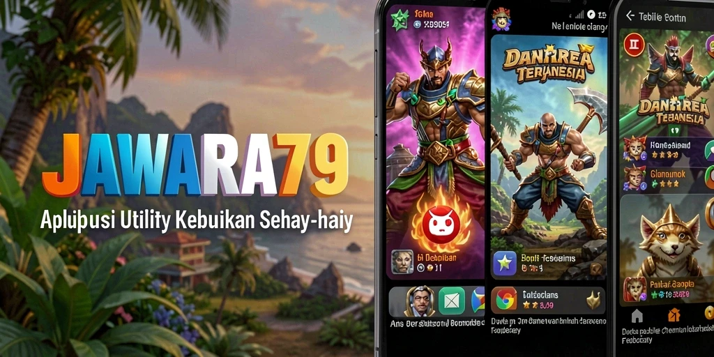 Tampilan utama JAWARA79 dengan fitur utilitas terbaik.