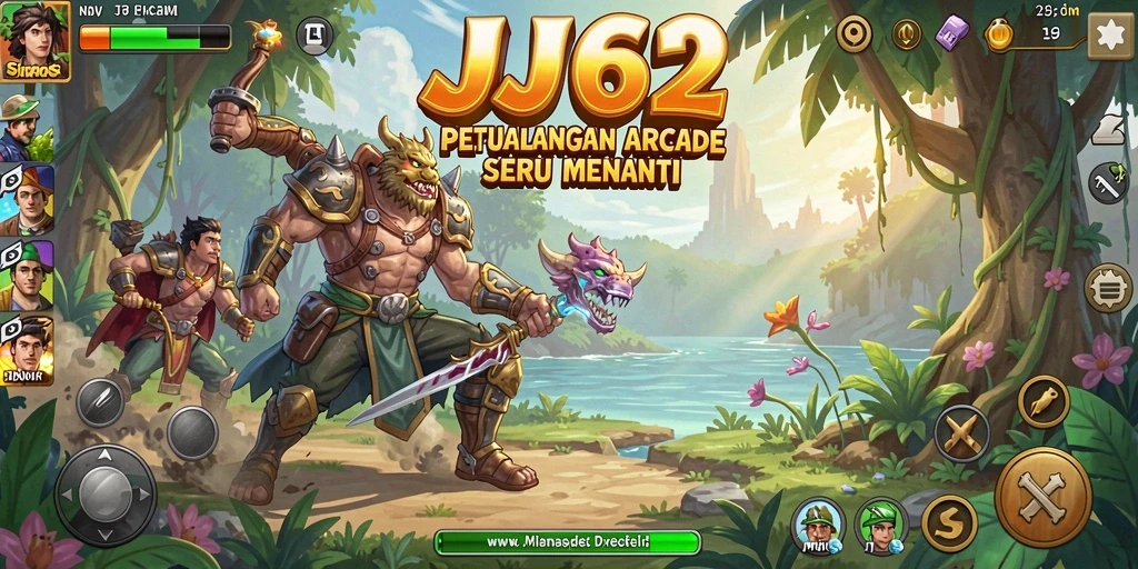 Tampilan gameplay seru dari JJ62 dalam aksi Arcade.