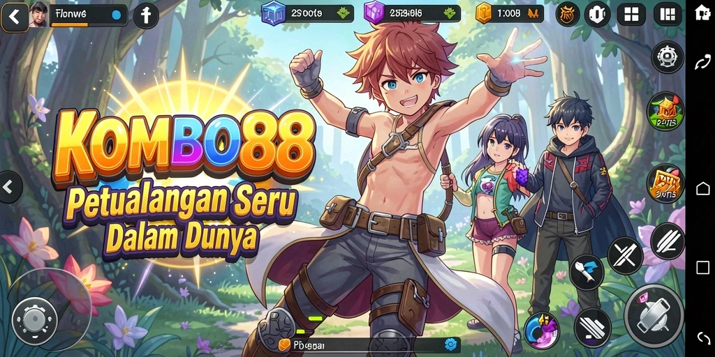 Tangkapan layar KOMBO88 menampilkan aksi seru dalam dunia anime.