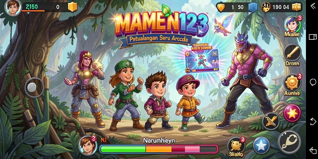 Tampilan gameplay menarik dari MAMEN123 yang penuh aksi.