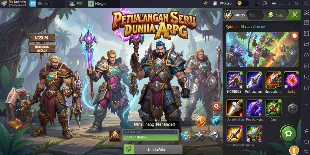 Tampilan gameplay seru dari dunia fantasi MG525.