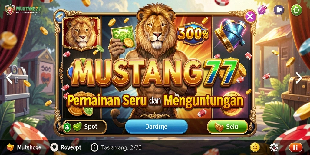 Tampilan gameplay menarik dari <strong>MUSTANG77</strong> dengan grafis memukau.