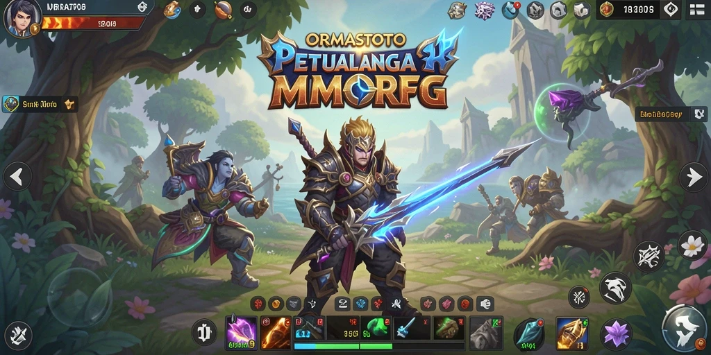 Tampilan gameplay ORMASTOTO dengan aksi seru di dunia MMORPG.
