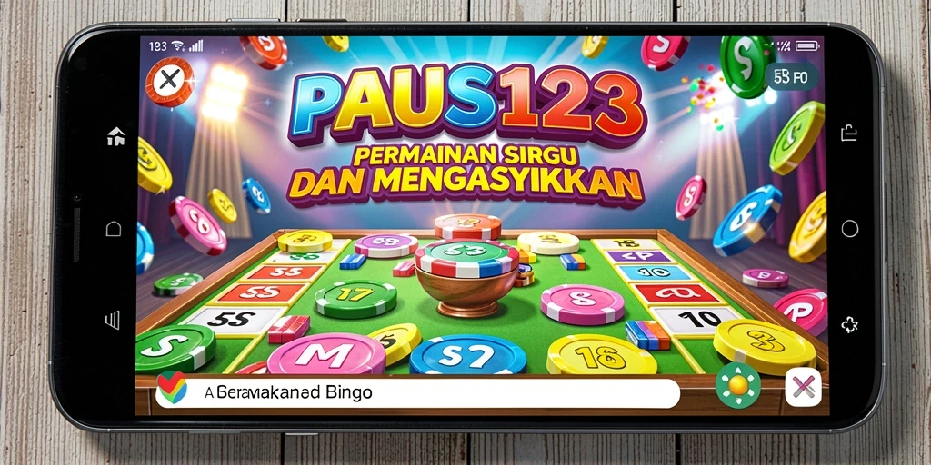 Tangkapan layar dari permainan Bingo PAUS123 yang seru dan penuh warna.