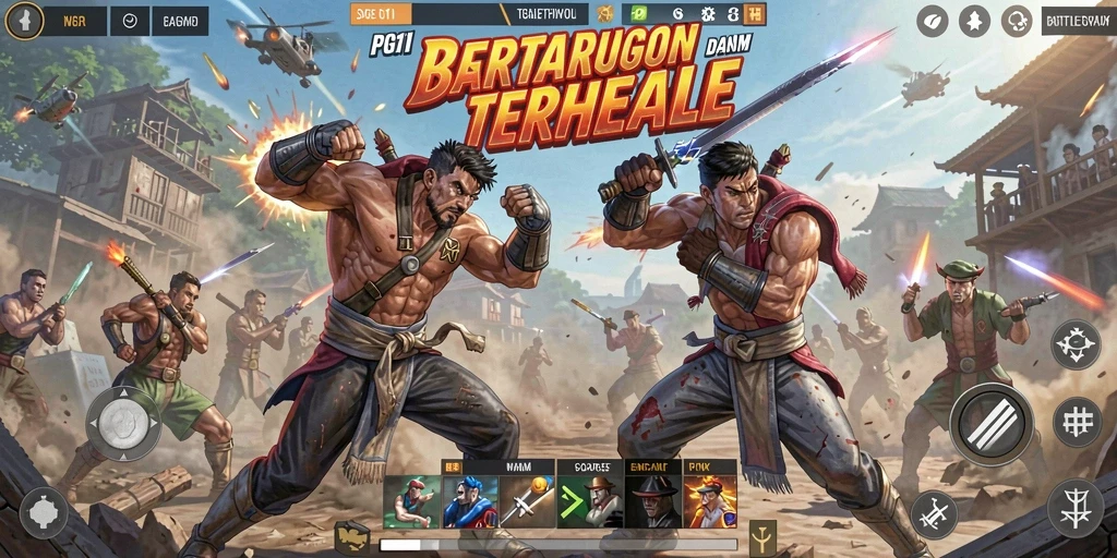 Gameplay seru PG11 dengan pertempuran intens Battle Royale.
