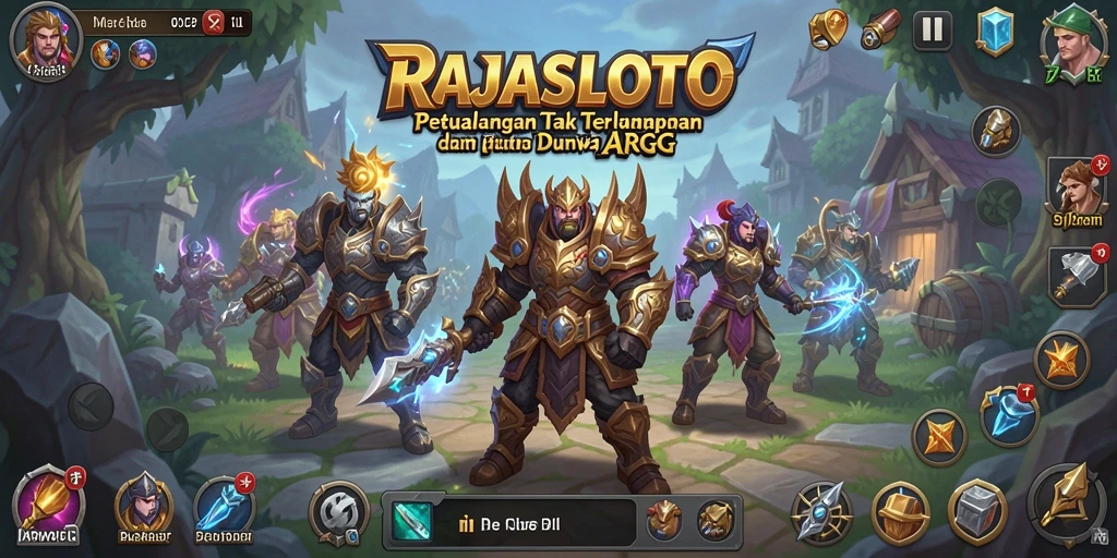 Tampilan gameplay memukau dari RAJASLOTO dalam aksi ARPG.
