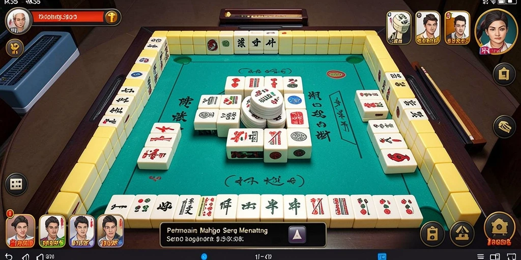 Screenshot gameplay RK55 menampilkan pengalaman seru bermain Mahjong.
