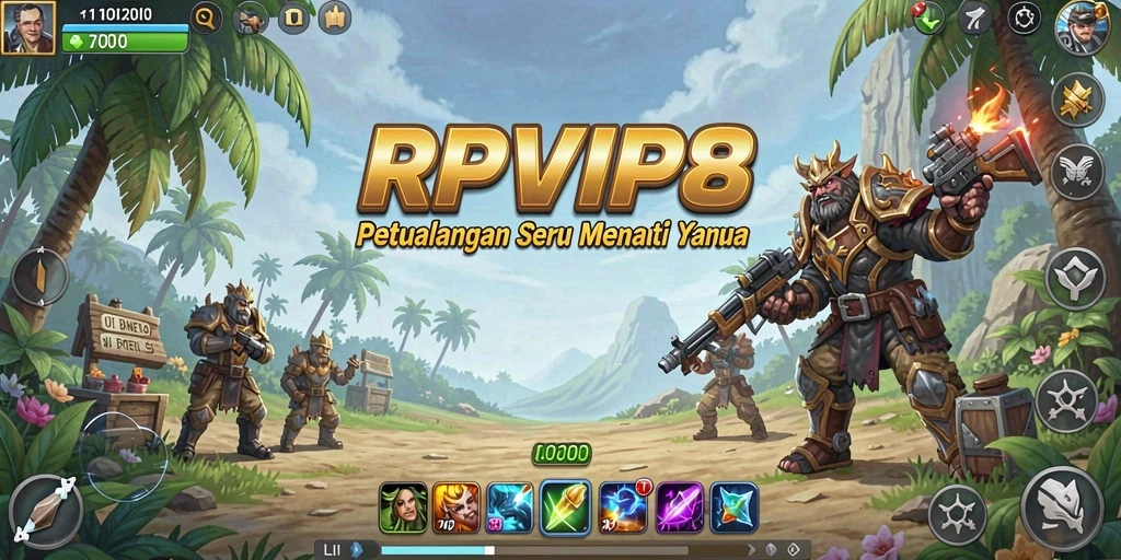 Tampilan gameplay RPVIP8 menampilkan petualangan seru dan tantangan menegangkan.