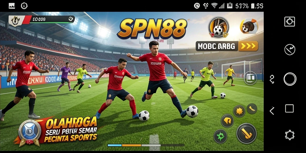 Tampilan gameplay SPN88 dengan aksi seru dari berbagai olahraga.