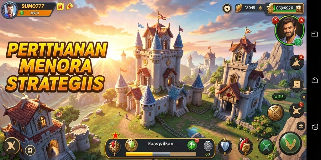 Tampilan gameplay Tower Defense yang menegangkan dan mengasyikkan