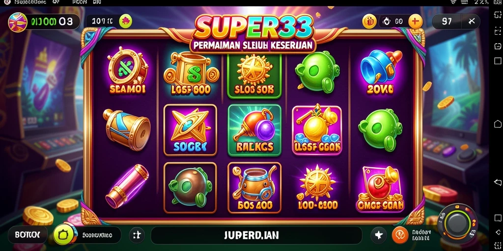Tampilan menarik dari gameplay SUPER33 yang seru dan interaktif.