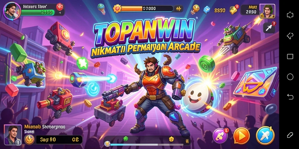 Tampilan gameplay seru dari game Arcade TOPANWIN.