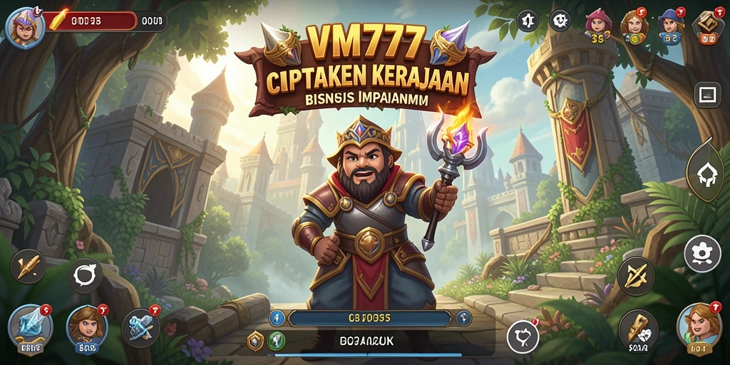Tampilan gameplay VM777 dengan elemen Tycoon yang menarik.