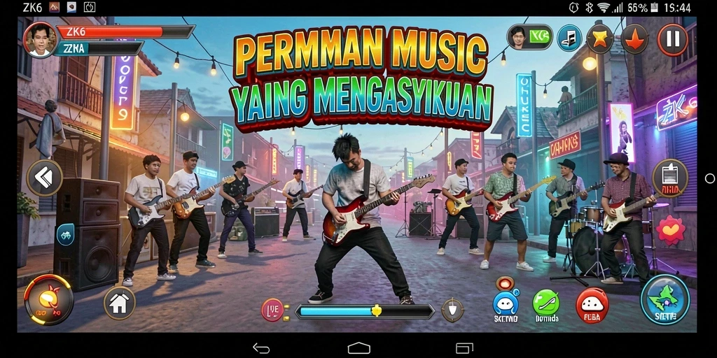 Tampilan gameplay ZK6 yang seru dan interaktif.